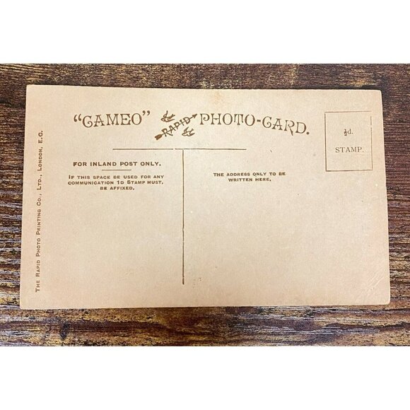 Cameo Photo Card 1900’s Queen Alexandra &‎ King Edward VII Rapid Photo Postcards - Picture 3 of 5